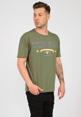 TOP GUN Shirt in Groen: voorkant