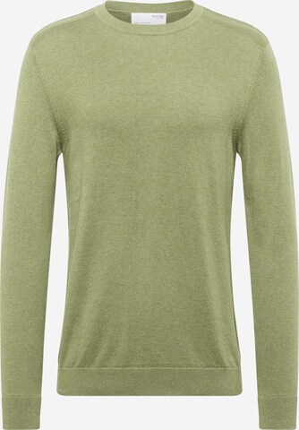 SELECTED HOMME Sweater 'BERG' in Green: front