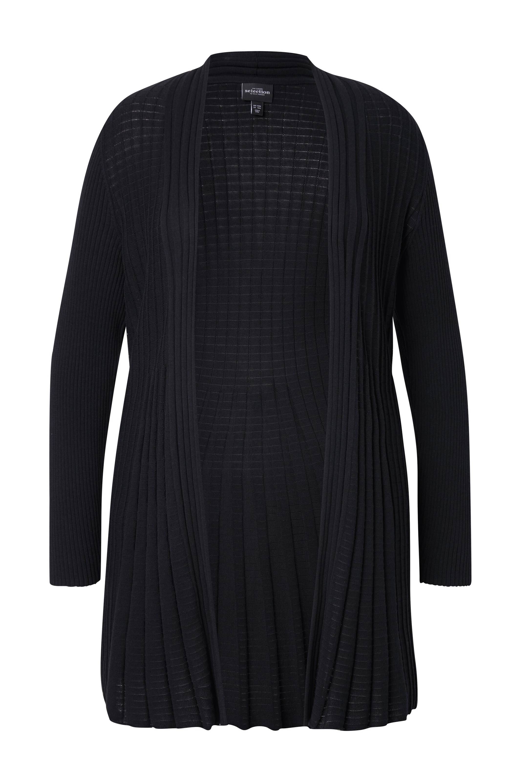Ulla Popken Knit cardigan in Black: front