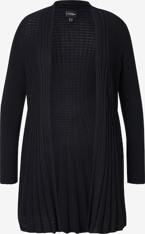 Ulla Popken Strickjacke in Schwarz: Vorderseite