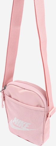 Nike Sportswear Crossbody Bag 'Heritage' in Pink: front