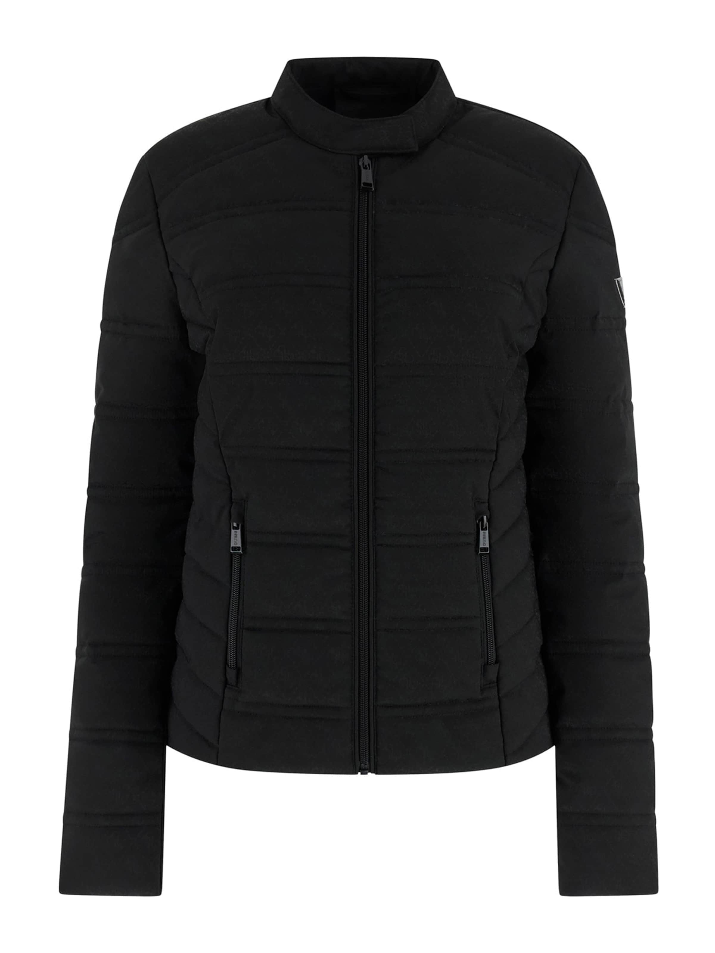 GUESS Демисезонная куртка 'NEW VONA' в Черный: спереди