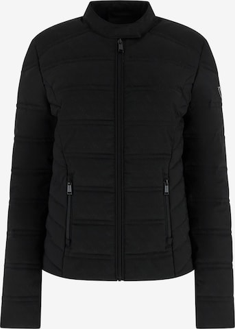 GUESS Přechodná bunda 'NEW VONA' – černá: přední strana