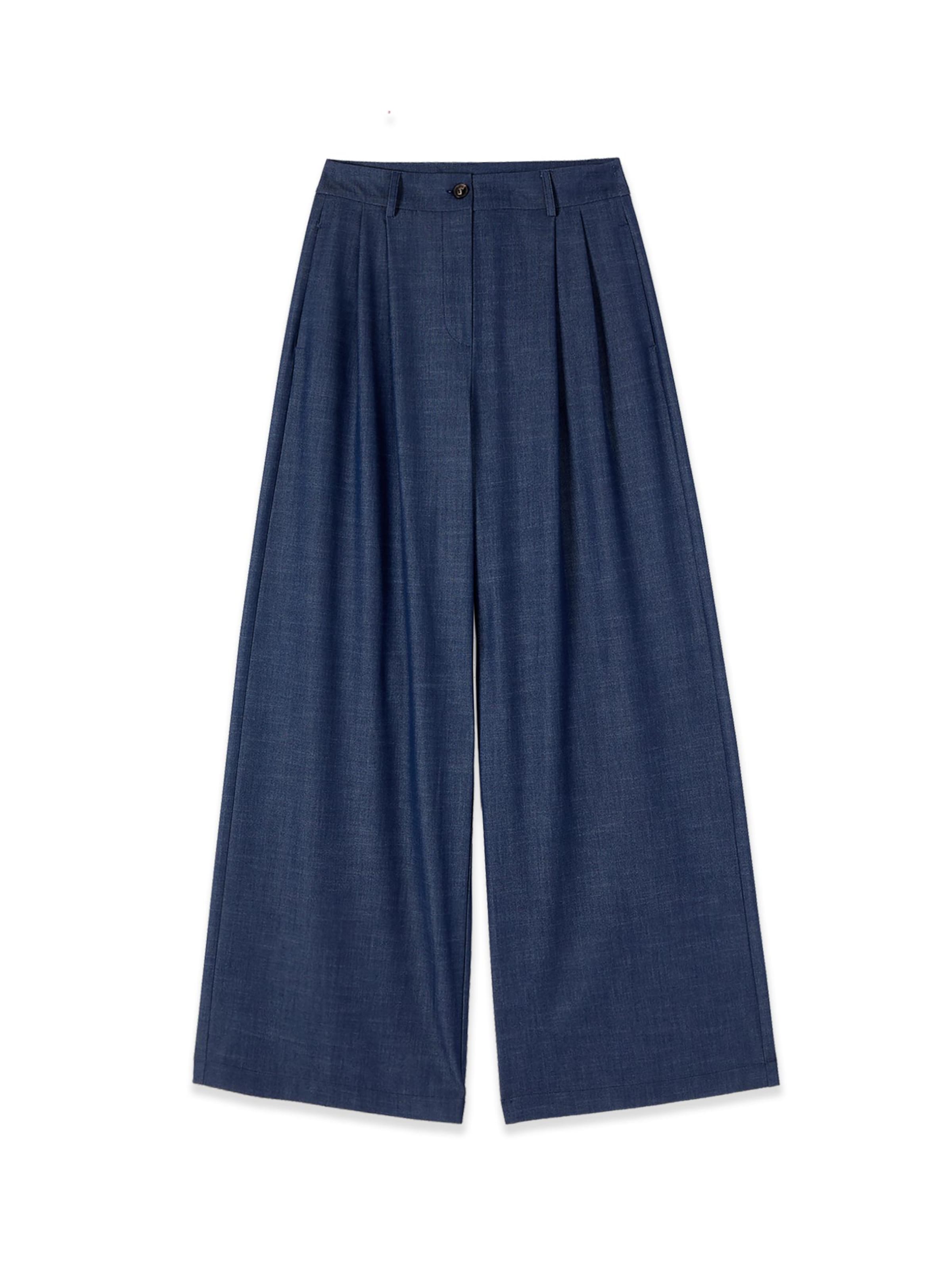 oltre - Ropa ancha Pantalón en azul: frente