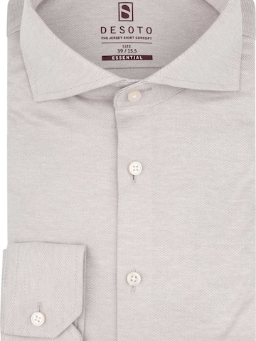 DESOTO Slim fit Button Up Shirt in Beige