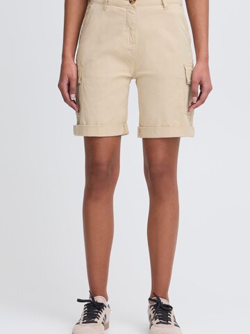 Oxmo - regular Pantalón cargo 'Chanice' en beige: frente