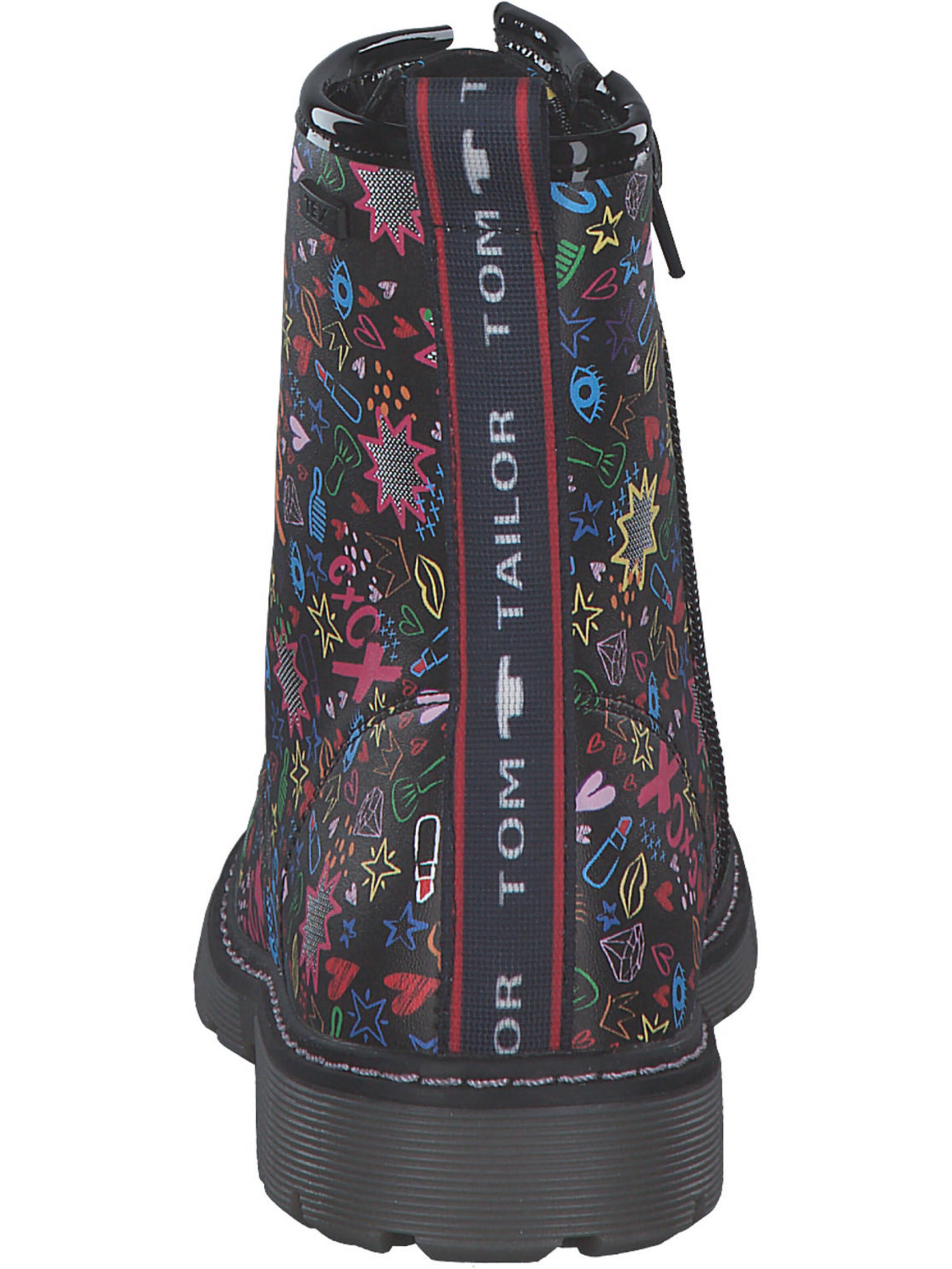 TOM TAILOR Kozačky – černá