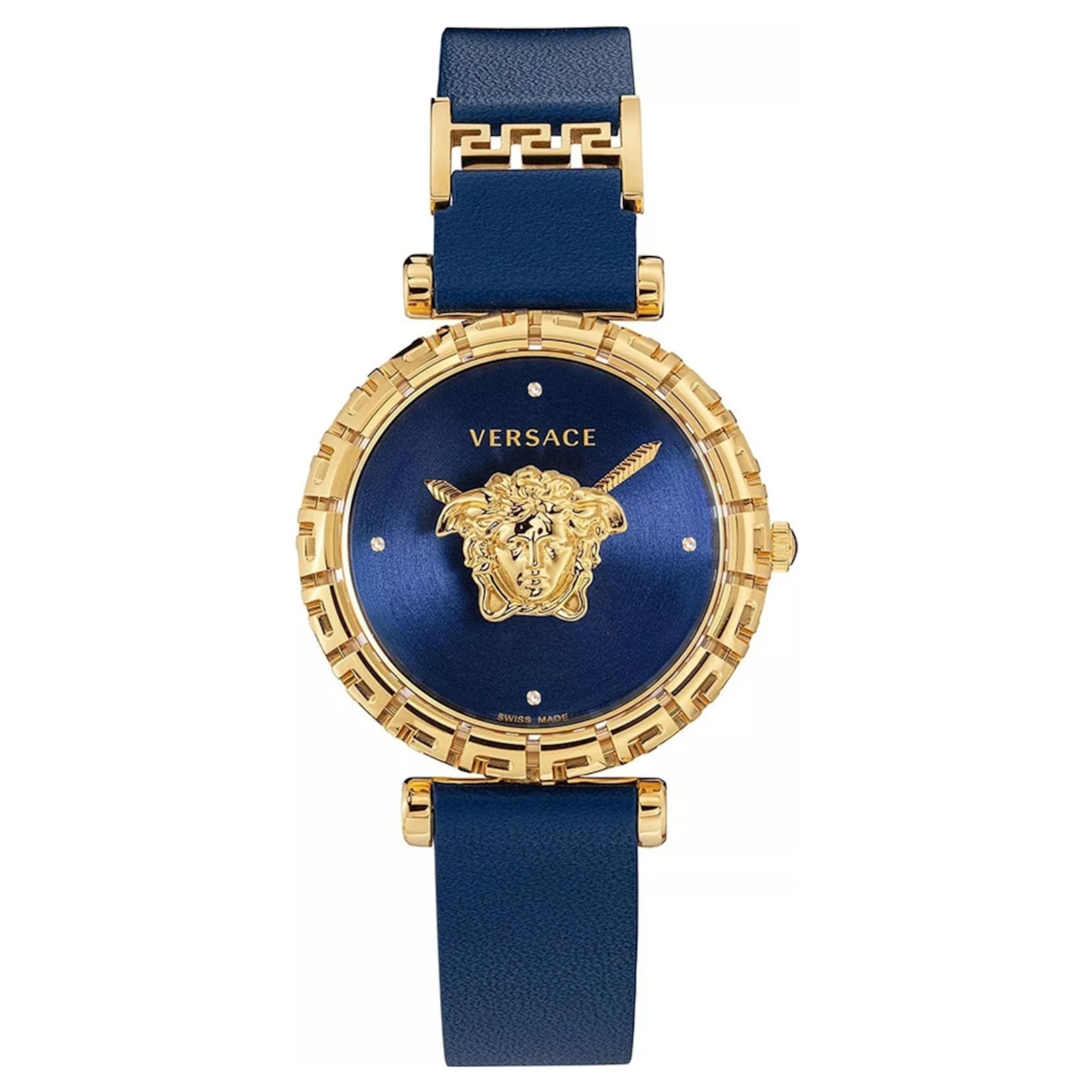 VERSACE Analoguhr in Blau: Vorderseite