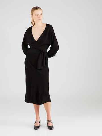 GLAMOROUS Knitted dress in Black: front