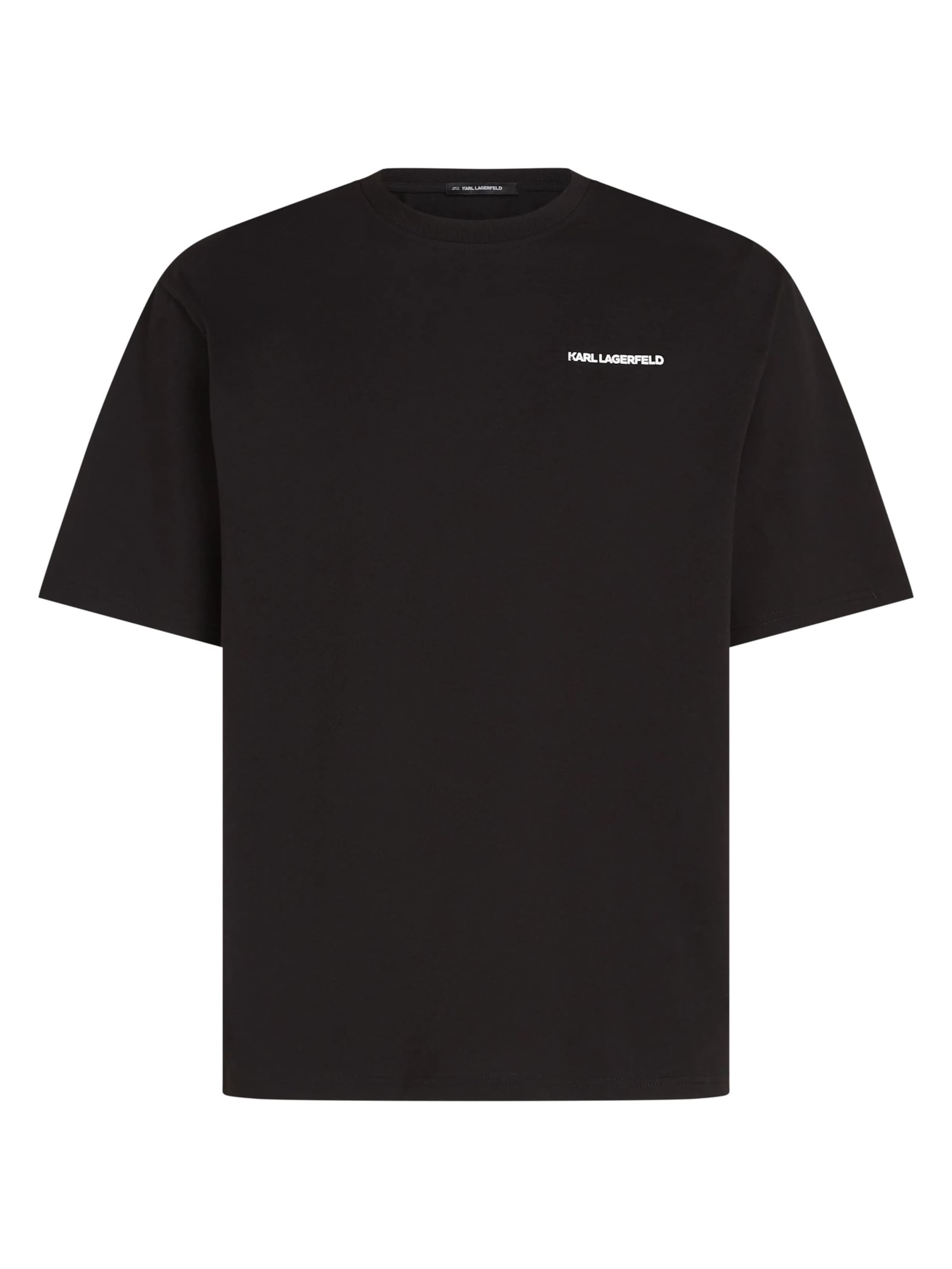 Karl Lagerfeld Bluser & t-shirts 'Maison De Karl' i L i ecru / sort / hvid, Produktvisning