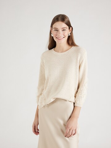 GERRY WEBER - Jersey en beige: frente