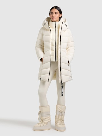 khujo Wintermantel 'Dier' in Wit