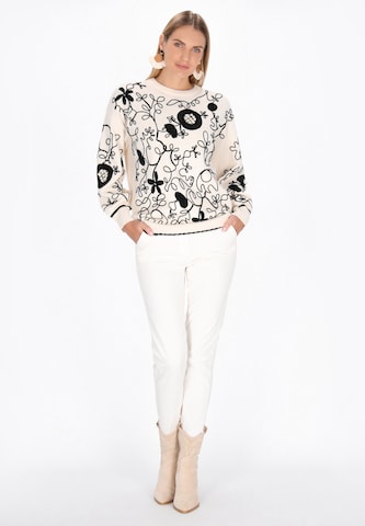 Pull-over usha FESTIVAL en blanc