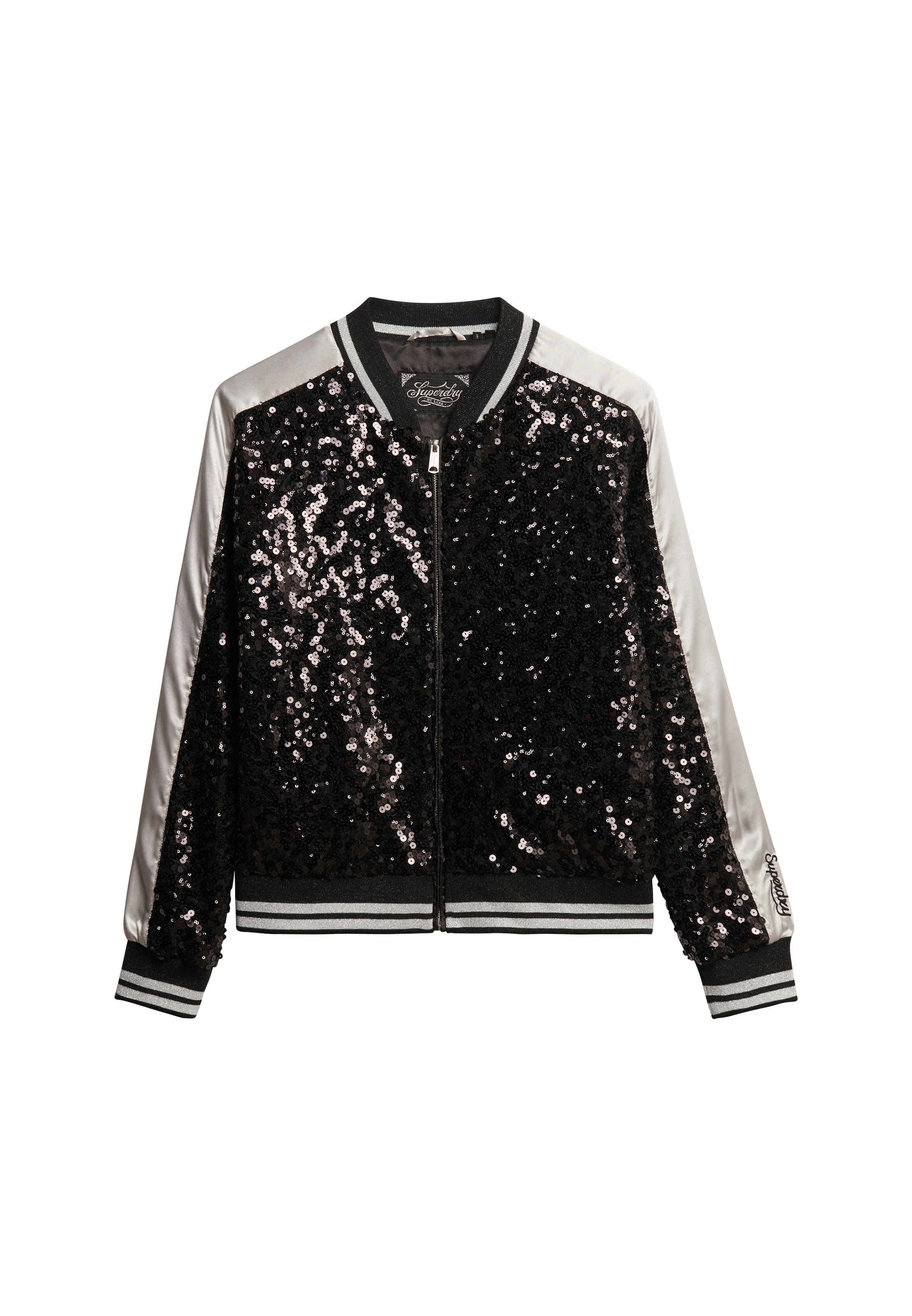 Superdry Veste mi-saison en noir, Vue avec produit