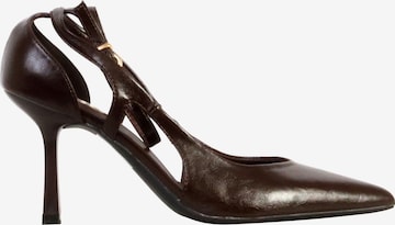 Super Mode Pumps in Braun: Vorderseite