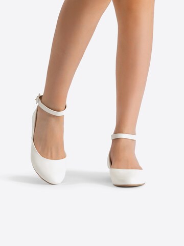 Ballerina 'DREAM PAIRS Ballerinas Damen Flache Schuhe Damen' di Dream Pairs in bianco