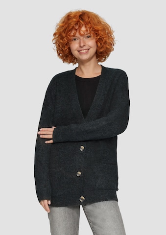 Cardigan QS en noir : devant