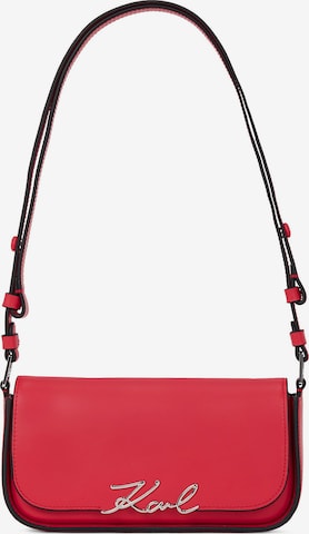 Sac à bandoulière Karl Lagerfeld en rose : devant