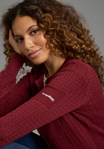KangaROOS Strickjacke in Rot