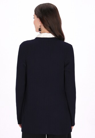 usha BLACK LABEL Gebreid vest in Blauw