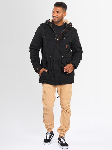 Alessandro Salvarini Parka in Schwarz