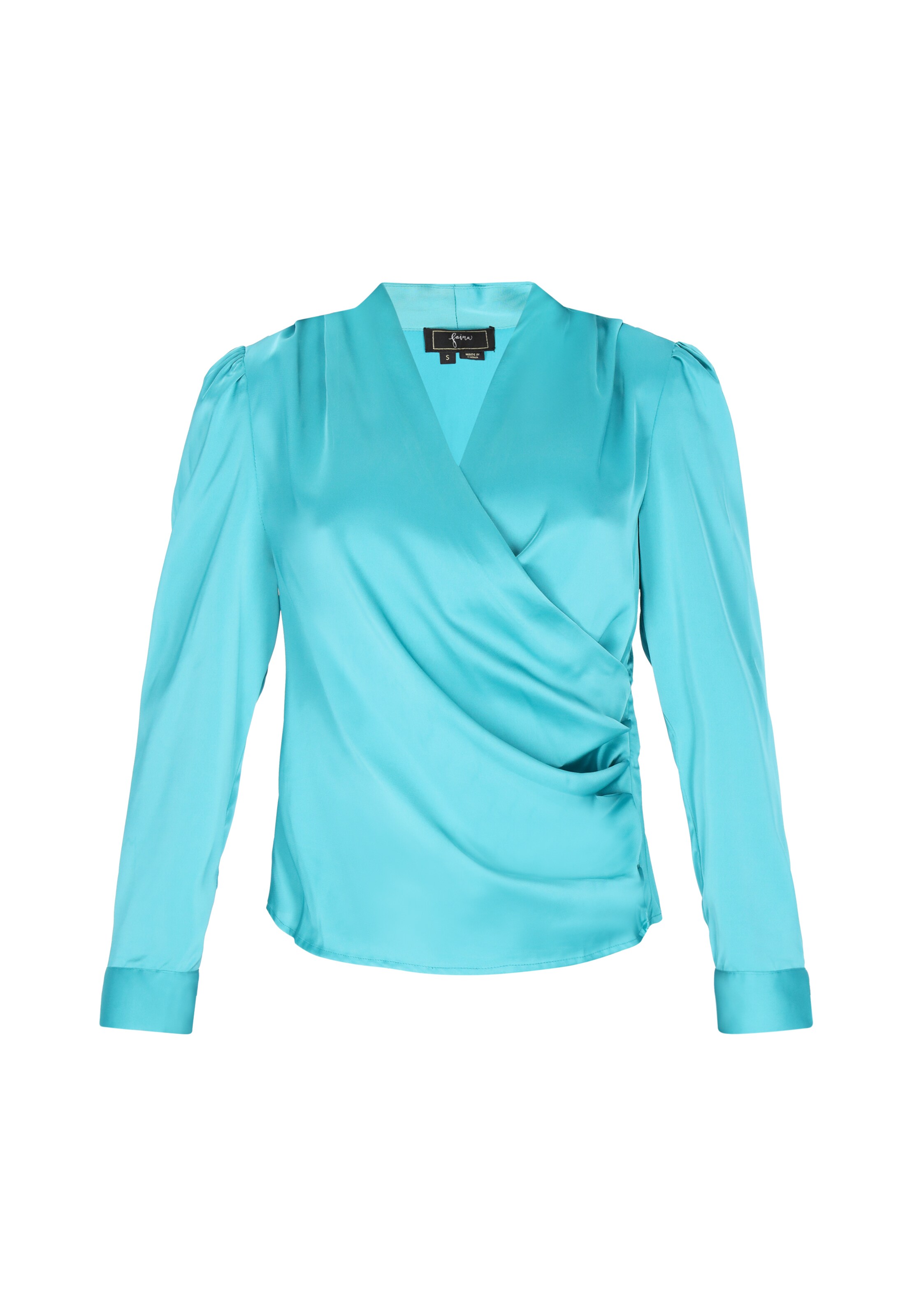 faina - Blusa en azul: frente