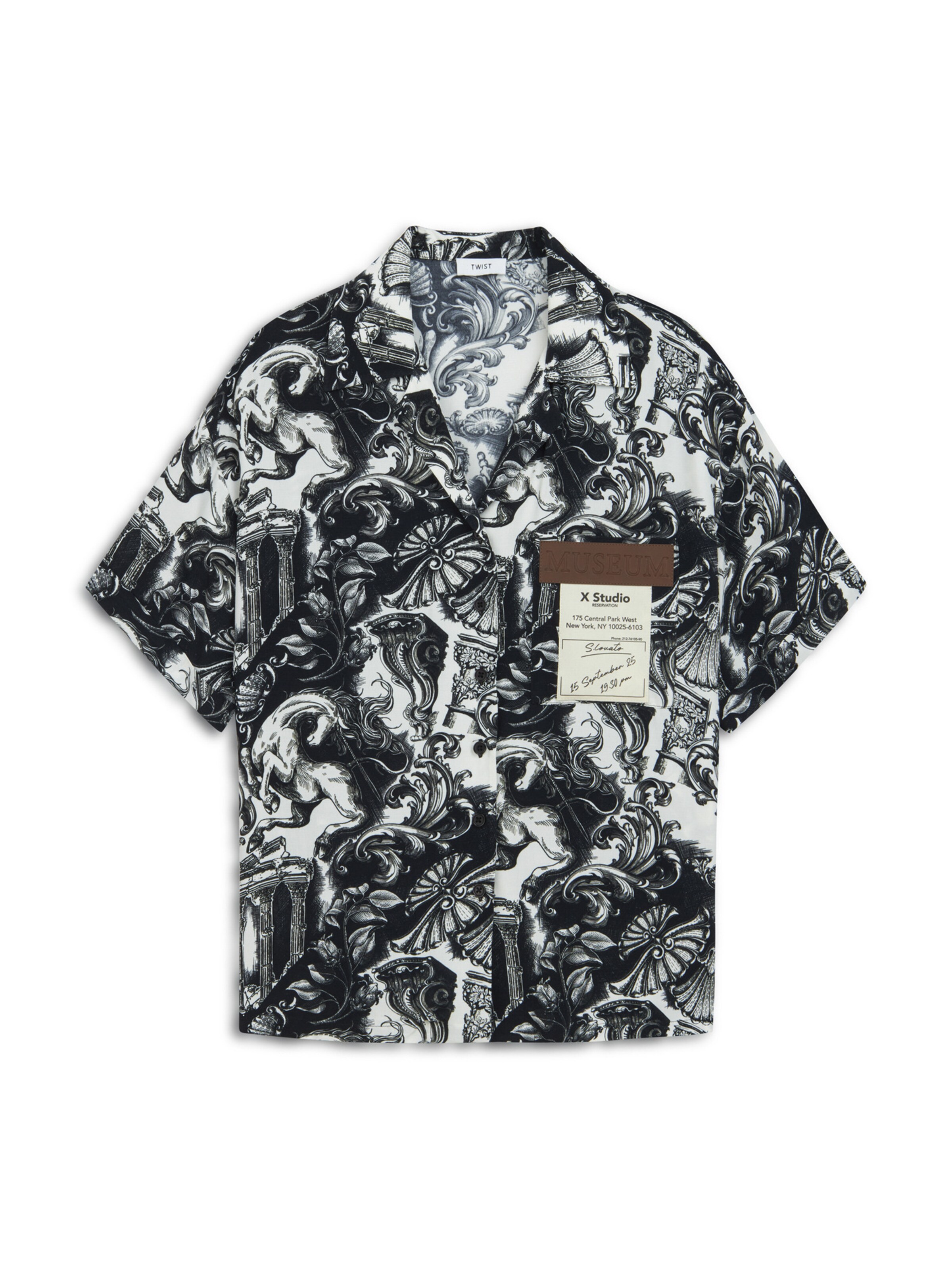 Twist Blouse in Zwart: voorkant