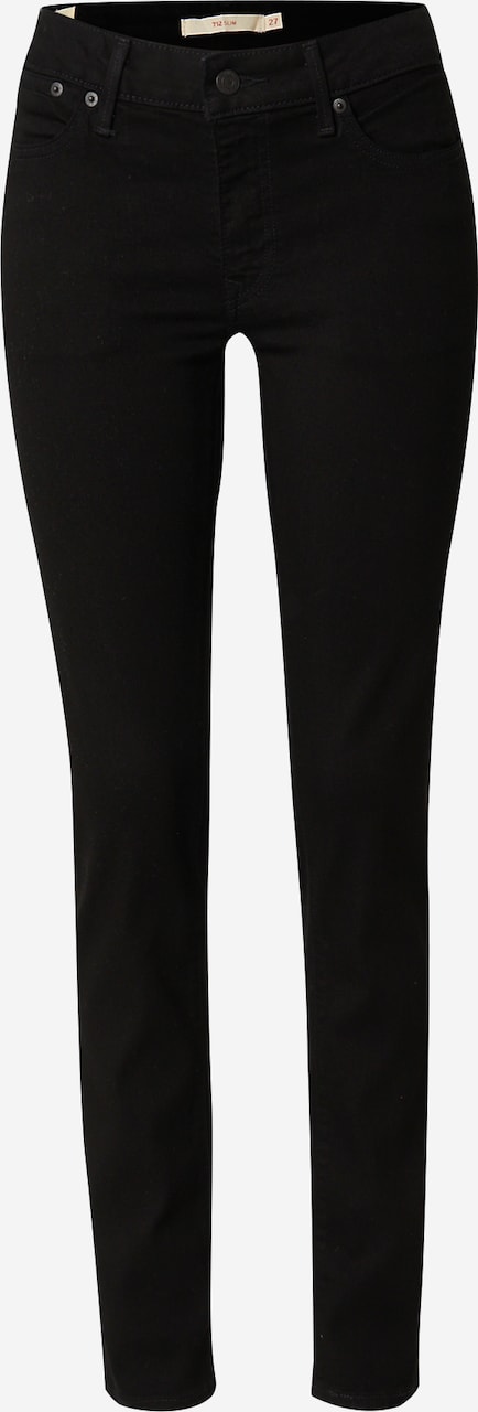 Slimfit Jeans '712™ Slim Welt Pocket' de la LEVI'S ® pe negru: față