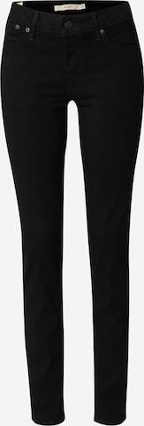 LEVI'S ®Slimfit Traperice '712™ Slim Welt Pocket' - crna boja: prednji dio