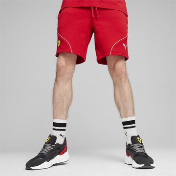 PUMA Regular Workout Pants 'Scuderia Ferrari' in Red: front