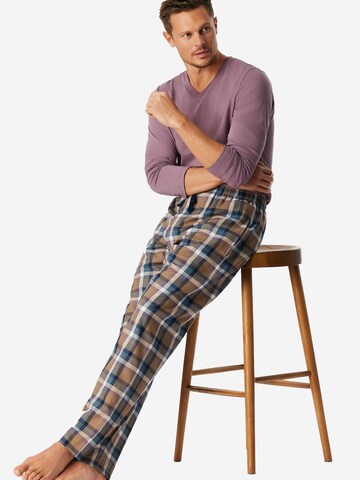 SCHIESSER Pyjamahose 'Mix + Relax' in Beige
