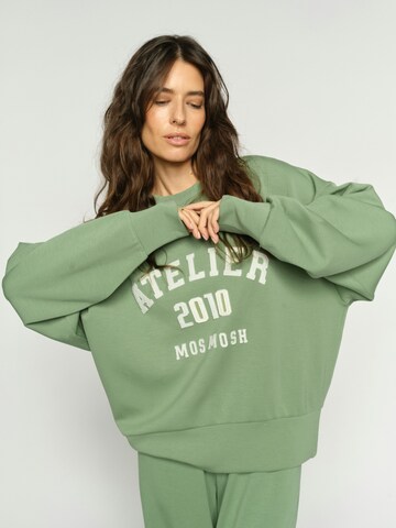 MOS MOSH Sweatshirt 'Nima' in Groen: voorkant