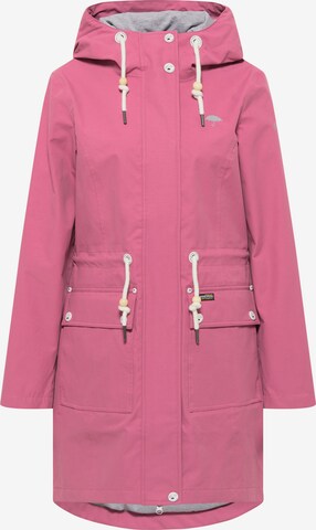 Manteau mi-saison Schmuddelwedda en rose : devant