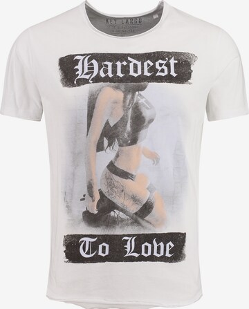 T-Shirt 'MT LEVEL' Key Largo en blanc : devant