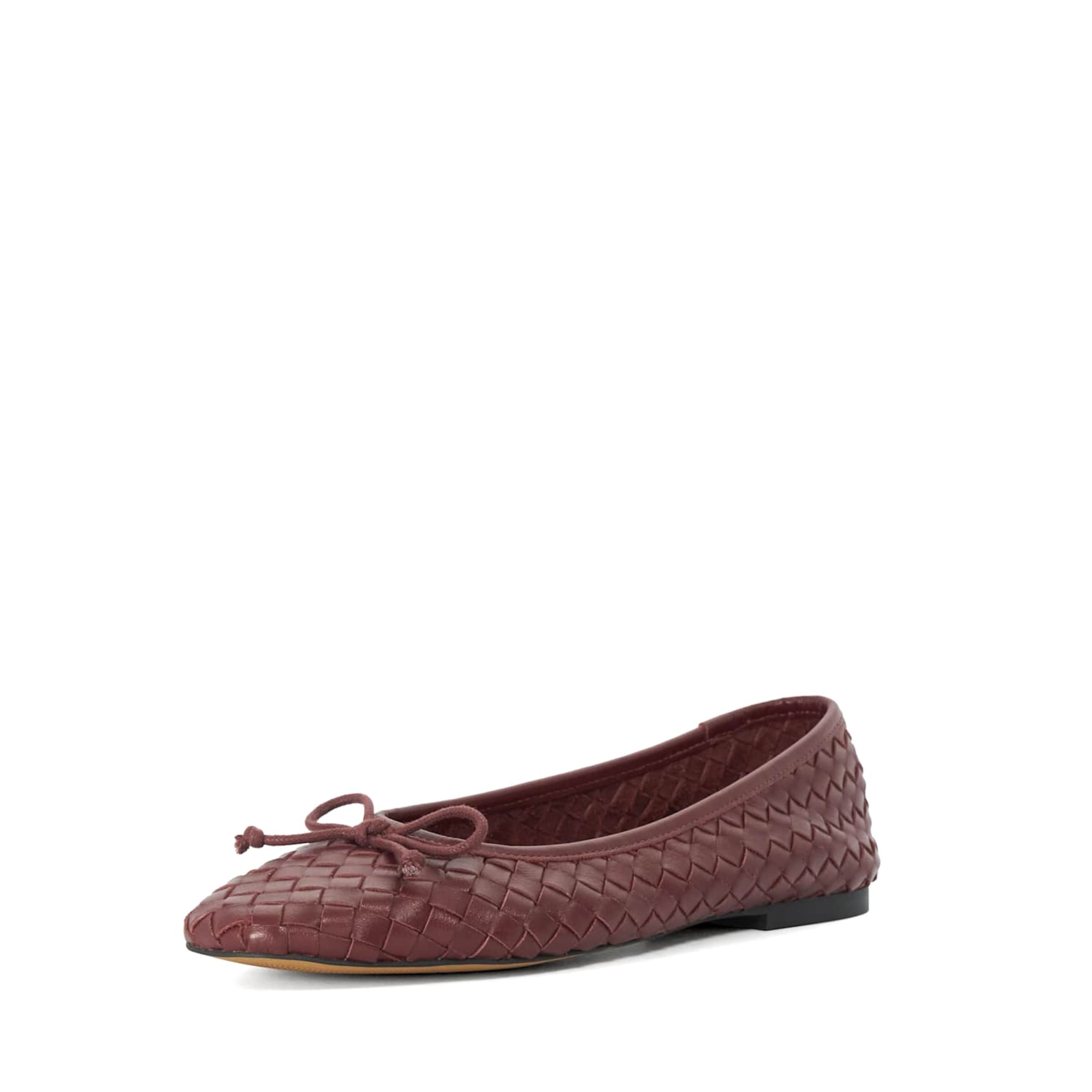 Dune LONDON Ballerina 'Heat' in Rood: voorkant