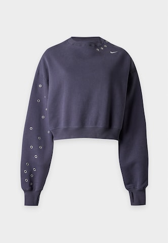 NIKE Суичър 'Studio' в сиво: отпред