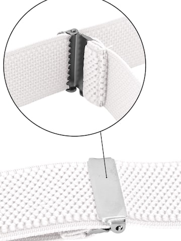 Fabio Farini Suspenders in White