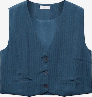 MANGO TEEN Vest 'Bluec' in Blue: front