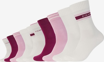 s.Oliver Socken in Weiß: Vorderseite