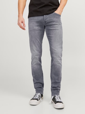 JACK & JONES Úzky strih Džínsy 'JJIGlenn JJIcon' - Sivá: predná strana