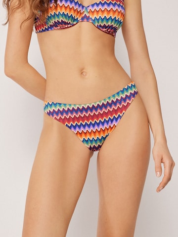 CALZEDONIA Bikinihose 'Vibrant Chevron' in Mischfarben