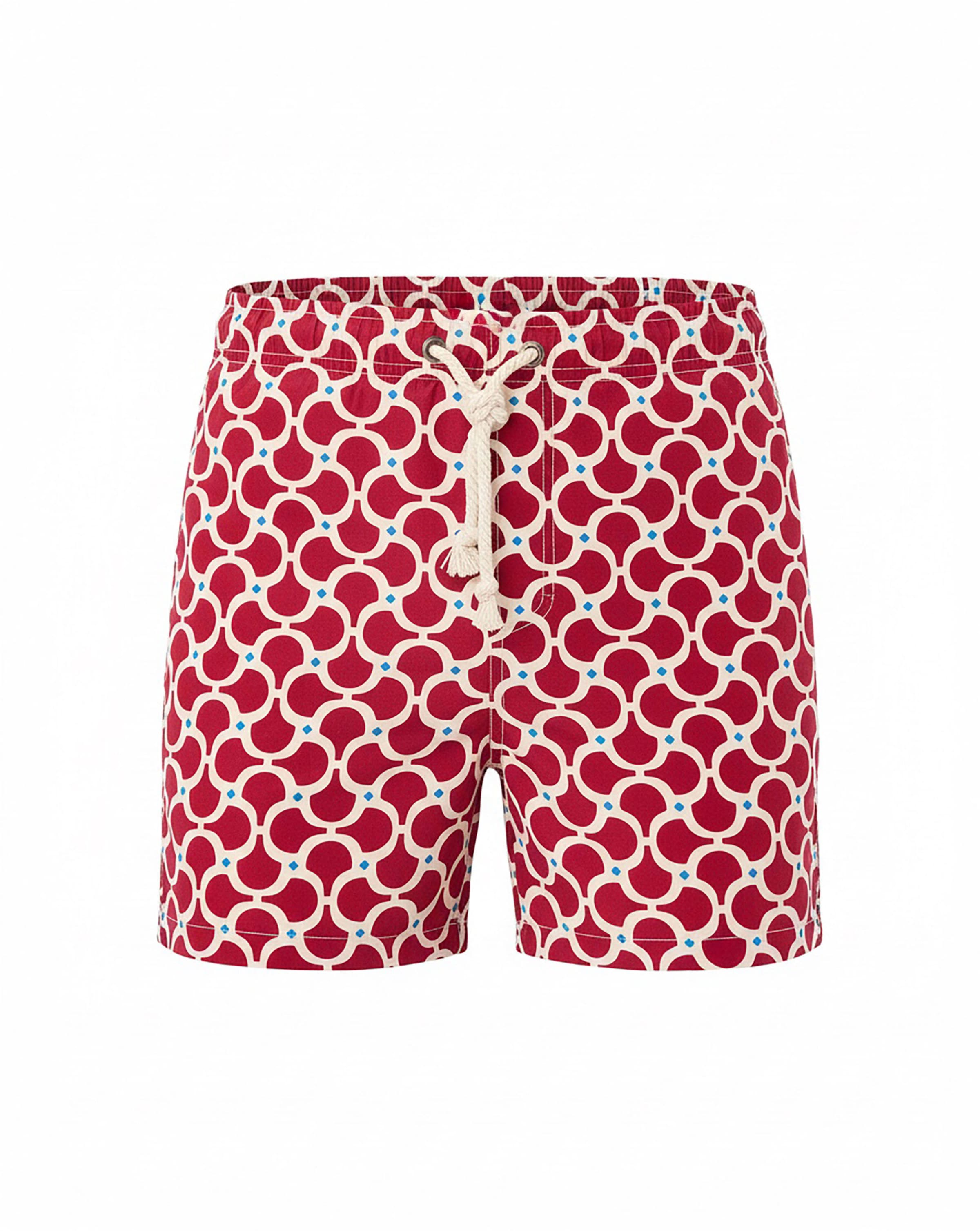 Gassa d'Amante Badeshorts 'Nora' in Rot: Vorderseite