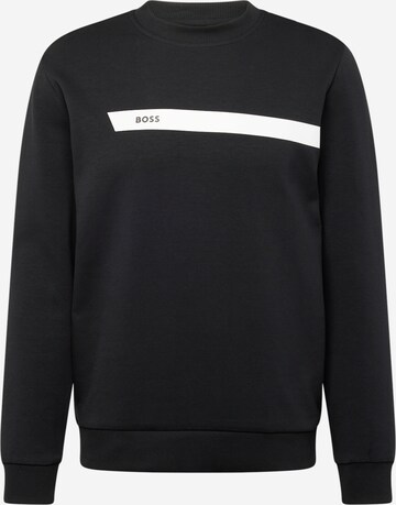 BOSS Sweatshirt 'Salbo 1' in Zwart: voorkant