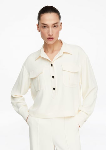 Chemisier COMMA en beige : devant