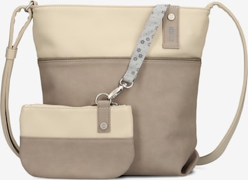ZWEI Handtasche 'JANA J10' in Braun: Vorderseite