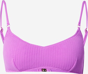 Seafolly Bralette Bikini Top in Purple: front