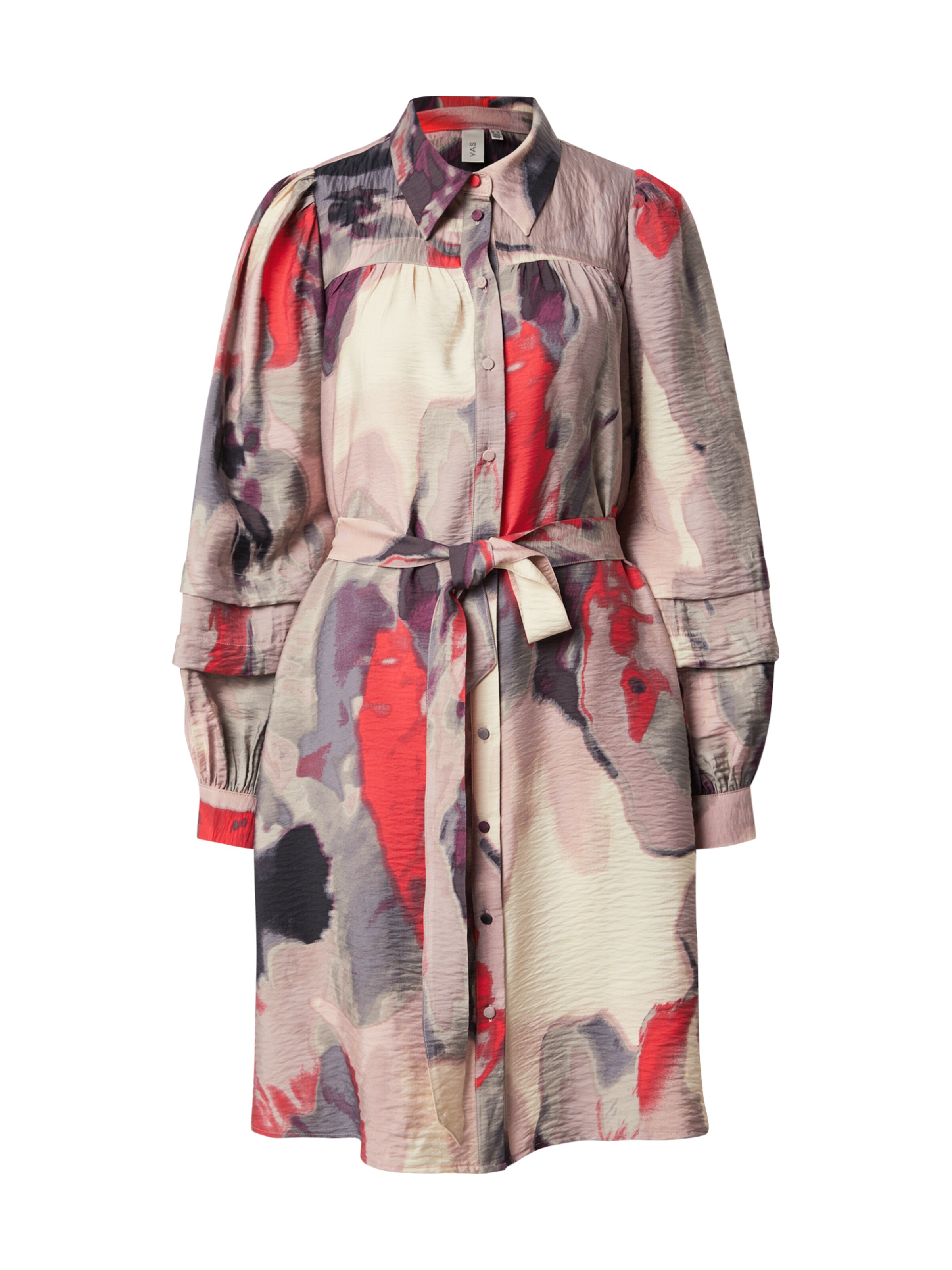 YAS Blusekjole 'YASKAMINA' i beige: forside