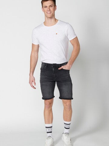 KOROSHI Regular Jeans in Black