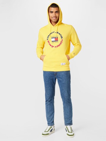 Tommy Jeans Bluzka sportowa w kolorze żółty