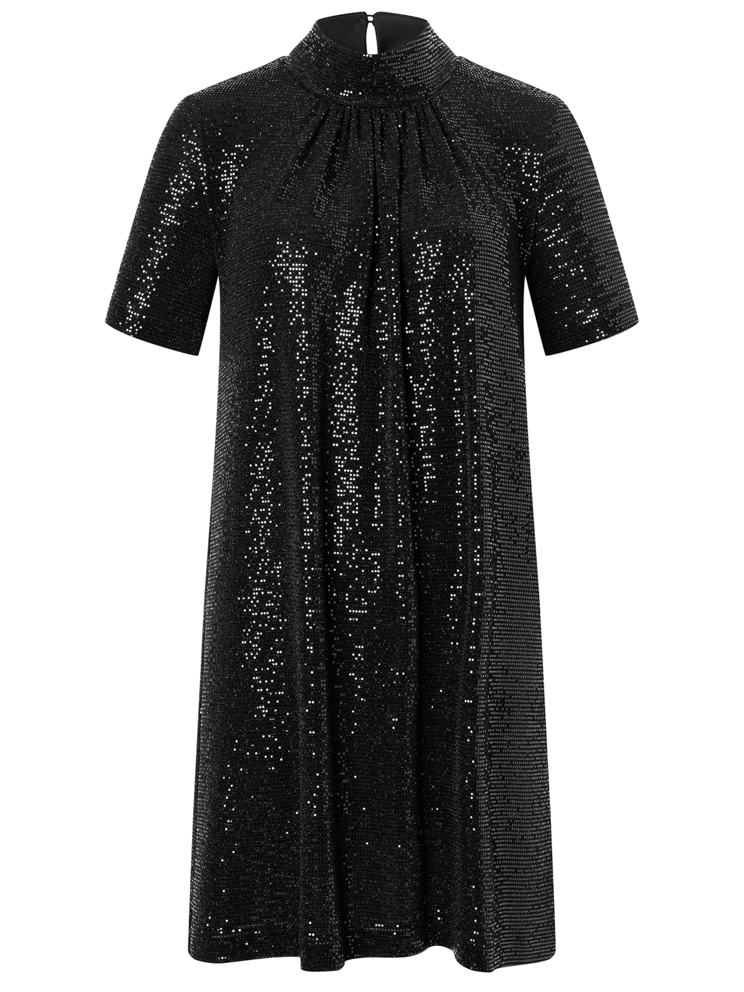 Ana Alcazar Avondjurk 'Sagea' in Zwart: voorkant